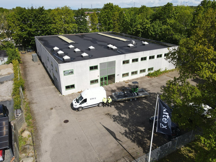 Aerial view of KiteX HQ DK